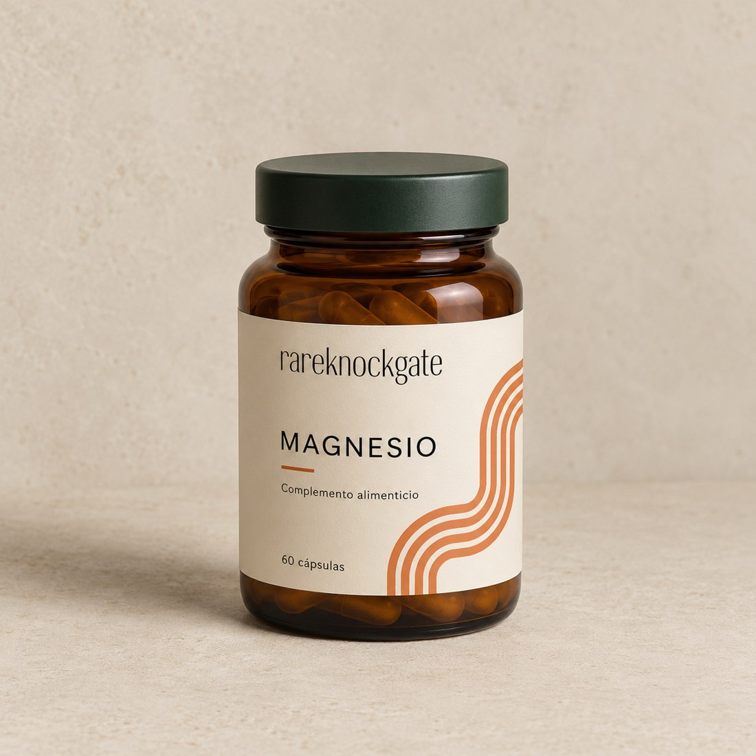 Bote de Magnesio, complemento alimenticio, 60 cápsulas